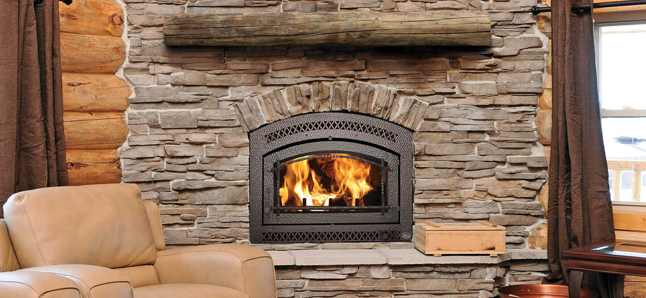 Stock Image - Fireplace X - 36 ELITE Fireplace X Wood Fireplace - Dunrite Chimney and Stove