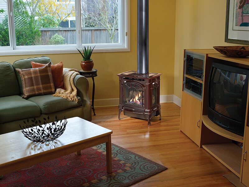 Stock Image - Lopi Northfield™ Gas Stoves - Dunrite Chimney and Stove